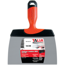 Couteau à enduire inox Taliaplast bords à 90°