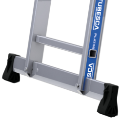 Echelle Platinium coulisse à main 2x10 échelons Hauteur accès max 5.8m