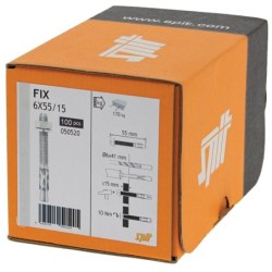 Goujon d'ancrage Spit Fix S pour des applications standards - 55 x 6 mm 100 pièces