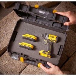 Malette avec plateau mousse modulable Stanley TSTAK Fatmax