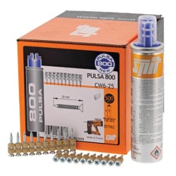 Clous démontables CW6 pour fixation de suspentes métalliques sur bois Spit - longueur 25 mm - 500 pi