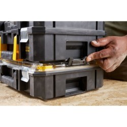 Organisateur grande capacité Stanley Fatmax Pro-stack 7,8 L avec 10 compartiments
