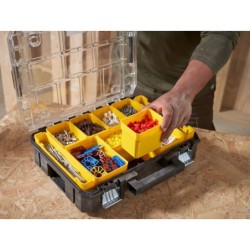 Organisateur grande capacité Stanley Fatmax Pro-stack 7,8 L avec 10 compartiments