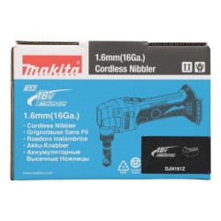 Grignoteuse Makita DJN161Z 18 V machine seule sans batterie ni chargeur