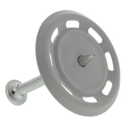 Clou tête de rivet pour béton avec rondelle plastique ø34mm boîte de 200