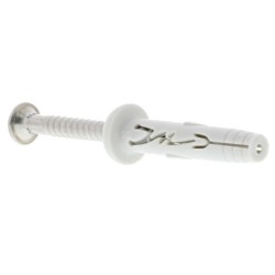 Cheville nylon à frapper Hit-M P avec vis inox A2 tête plate