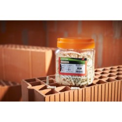 Cheville plastique universelle Arpon pour matériaux creux - grappe de 100