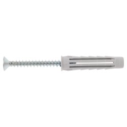Cheville nylon Pro6 sans vis pour matériaux pleins et creux