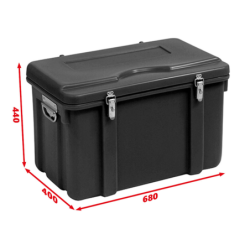 Coffre à outils rotomoulé Sori étanche 680 x 400 x 440 mm capacité 120 litres