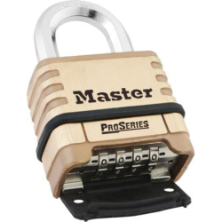 Cadenas à combinaison programmable 1175D Master Lock corps en laiton anse en alliage de bore