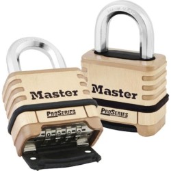 Cadenas à combinaison programmable 1175D Master Lock corps en laiton anse en alliage de bore