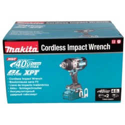 Boulonneuse à chocs XGT40V MAX TW001GM201 Makita avec 2 batteries 4Ah et chargeur