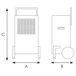 Déshumidificateur mobile industriel DM 50