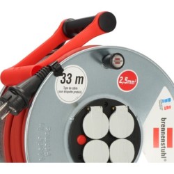 Enrouleur de câble H07RN-F 3G2.5 Silver Brennenstuhl