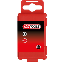 Embout de vissage 6 pans percé 1/4 KS Tools longueur 75mm