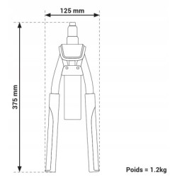 Pince à riveter à levier nouvelle génération pour rivets Ø 3,0 à 6,4 mm