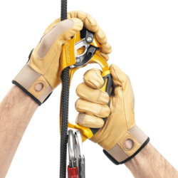 Poignée ASCENSION bloqueur version droite jaune pour les remontées sur corde Petzl
