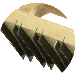 Chemin de fer plat avec 12 lames dentées pas de 2 mm Taliaplast