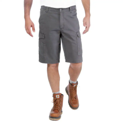 Bermuda de travail Carhartt Rigby Rugged Cargo gris
