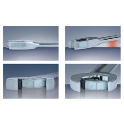 Clé mixte à cliquet Duo KS Tools GEARplus tête inclinée à 15°