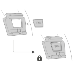 Platine de fixation Slot Adapt pour lampes frontales Petzl