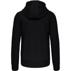 Sweat-shirt zippé capuche homme Kariban K454 coloris Noir