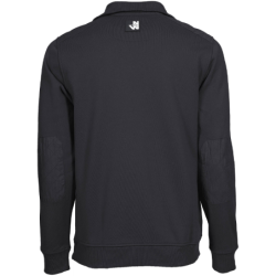 Pull col camionneur zippé Largo North Ways 100% polyester noir