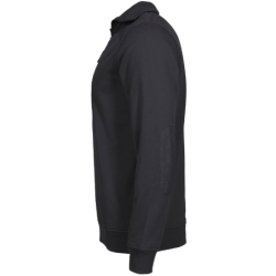 Pull col camionneur zippé Largo North Ways 100% polyester noir