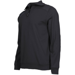 Pull col camionneur zippé Largo North Ways 100% polyester noir