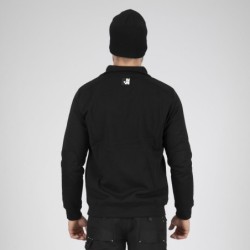 Pull col camionneur zippé Largo North Ways 100% polyester noir