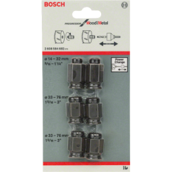 Adaptateur de transition pour scie trépan à filetage standard Bosch - 6 pièces