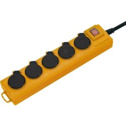 Multiprise Brennenstuhl SUPER-SOLID 5 Prises à Clapet 2 mètres IP54 H05VV-F 3G1,5