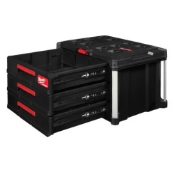 Coffret 3 tiroirs PackOut Milwaukee