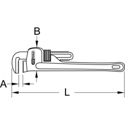 Clé serre tubes KS Tools type Stillson