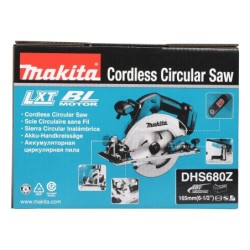 Scie circulaire Makita DHS680Z 18 V Li-Ion diamètre 165 mm machine seule boîte carton