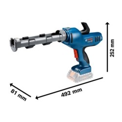 Pistolet à mastic Bosch GCG 18V-310 (sans batterie ni chargeur)