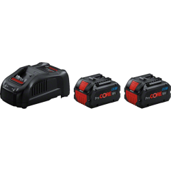 Lot 2 batteries Bosch ProCORE 18V 5.5 Ah avec chargeur GAL 1880 CV