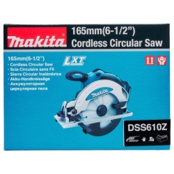 Scie circulaire 18 V DSS610ZJ Ø165 mm vendu sans batterie ni chargeur (en carton)