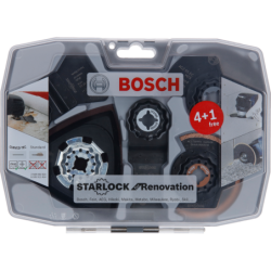 Coffret de 5 lames pour outil multifonction Starlock Bosch spécial rénovation
