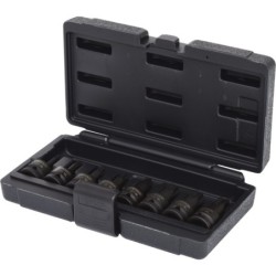 Coffret de 8 douilles à choc courtes Torx 1/2 KStools T30 à T80