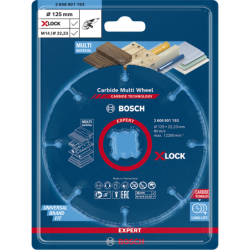 Disque à tronçonner 125mm Expert Carbide Multi Wheel X-Lock alésage 22,23 mm