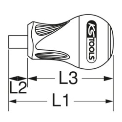 Tournevis porte-embouts Tom Pouce ULTIMATE emmanchement 1/4 longueur 10 mm
