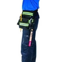 Tablier porte-outils haute visibilité Taliaplast 9 poches tissu polyester 3 bandes réfléchissantes