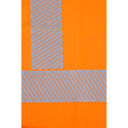 T-shirt haute visibilité KYRIO manches courtes orange bleu marine