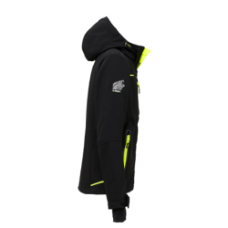 Veste Softshell de travail SPACE doublée micro-polaire Noir et Jaune