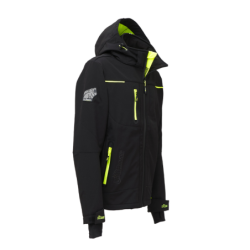 Veste Softshell de travail SPACE doublée micro-polaire Noir et Jaune