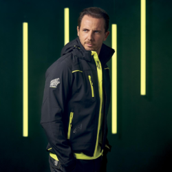 Veste Softshell de travail SPACE doublée micro-polaire Noir et Jaune