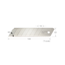 Jeu de 10 lames cutter 22 mm