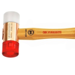 Massette maillet corps acier Facom Embout interchangeables Manche en bois