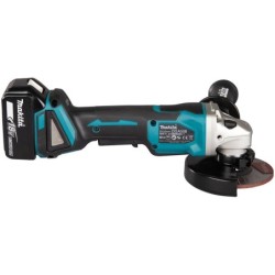 Meuleuse diamètre 125 mm LXT 18V Makita DGA508RTJ avec 2 batteries 5Ah et chargeur